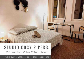 Studio Cosy(5mn Paris)Metro/RER